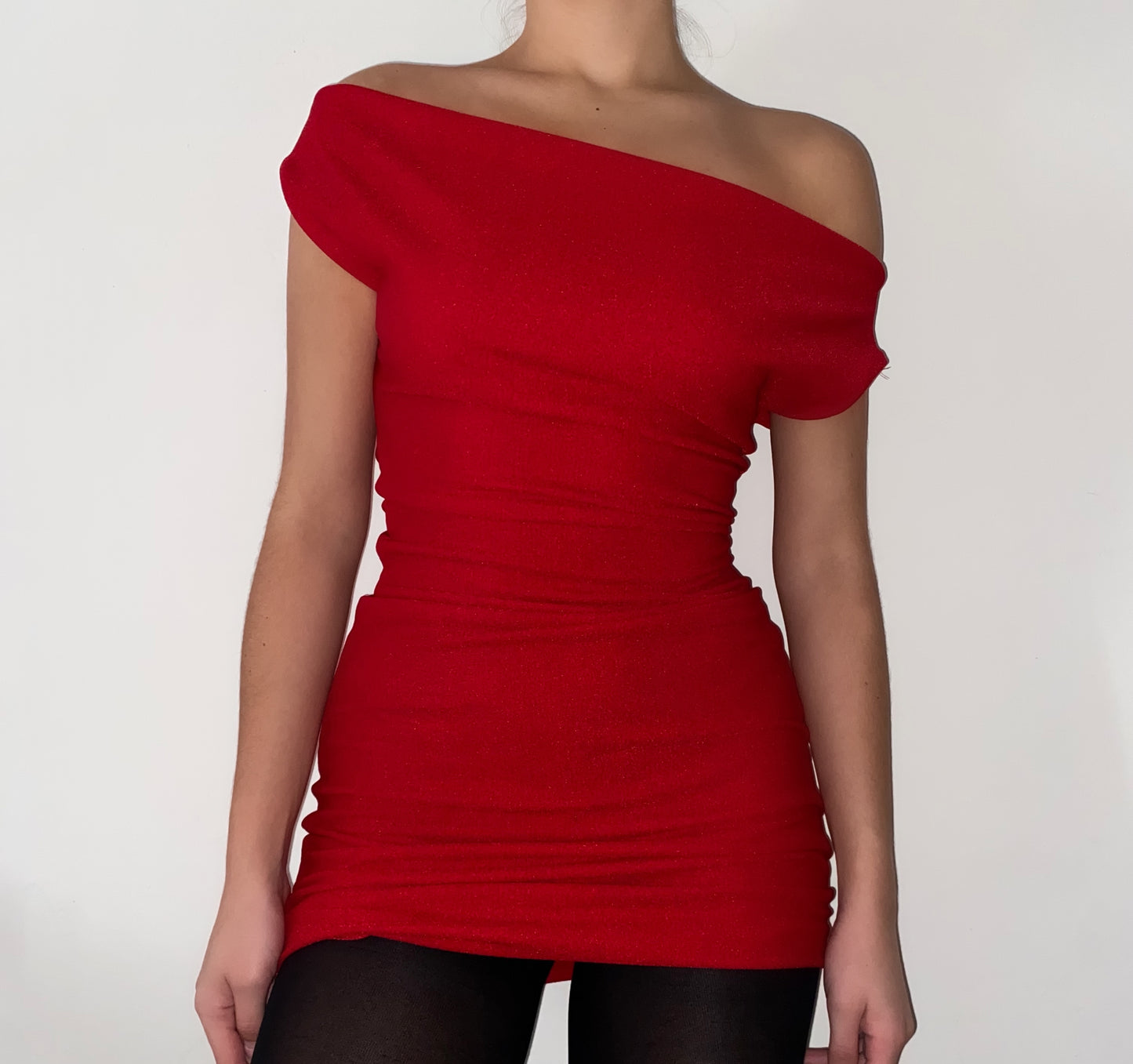 Red Off The Shoulder Dress