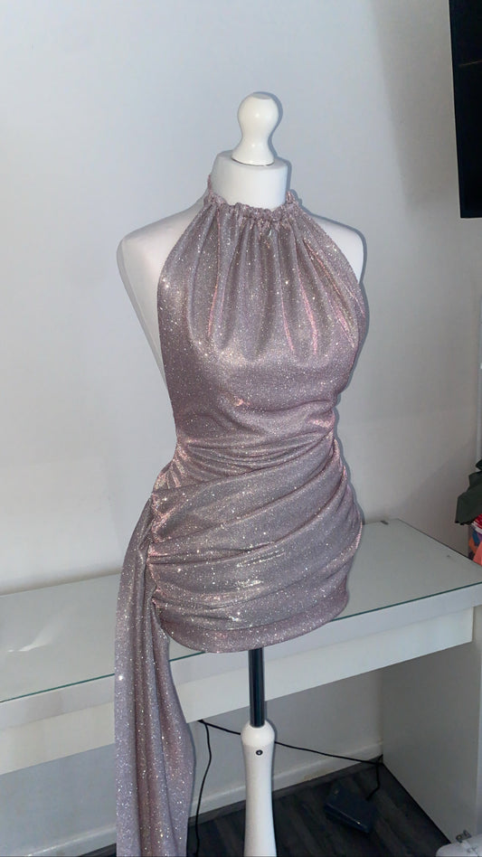 Backless Drape Dress