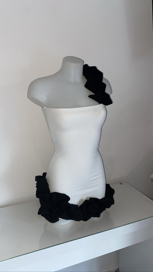 The Cloud Dress - White and Black