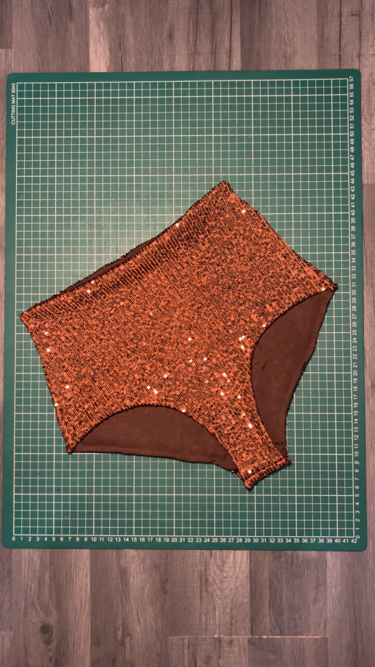 Brown Sequin Hot Pants