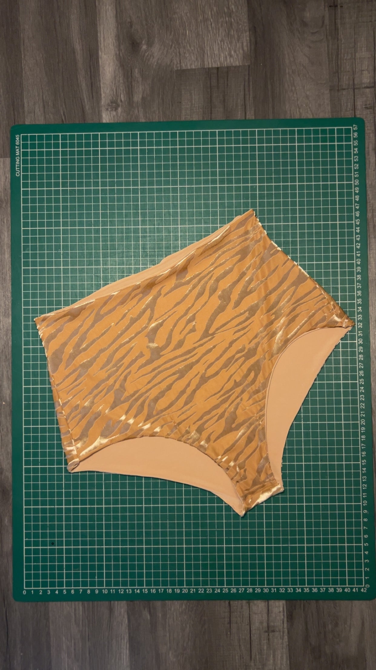 Sand Zebra Velvet Mesh Hot Pants